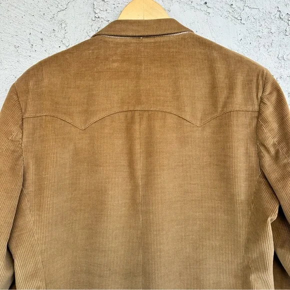 Vintage Farah Western Corduroy Sport Coat with Elbow Patches Camel Blazer, 42